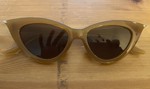  Cateye solbriller, brune med brunt glas